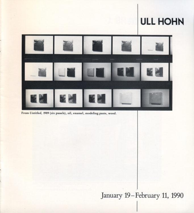Exhibition catalog for "Update 1989-1990"