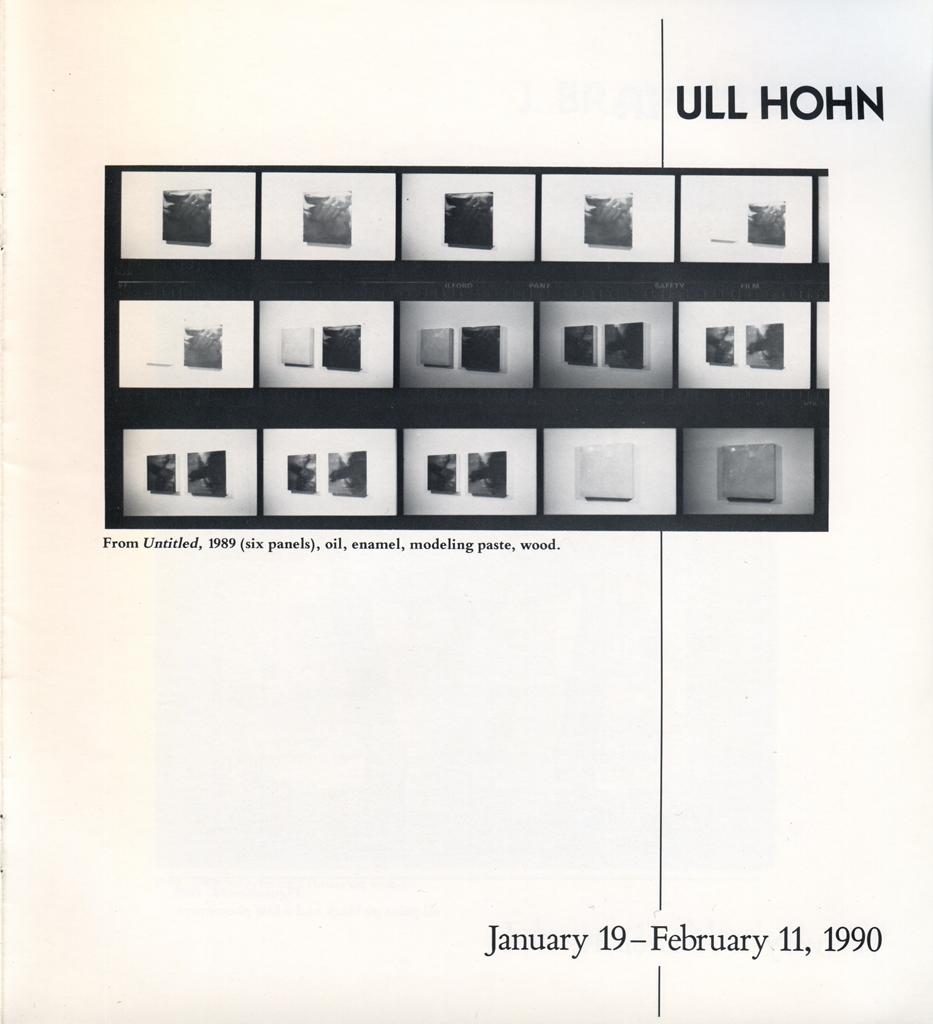 Exhibition catalog for "Update 1989-1990"