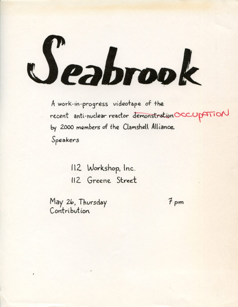 Clamshell Alliance Seabrook White Columns