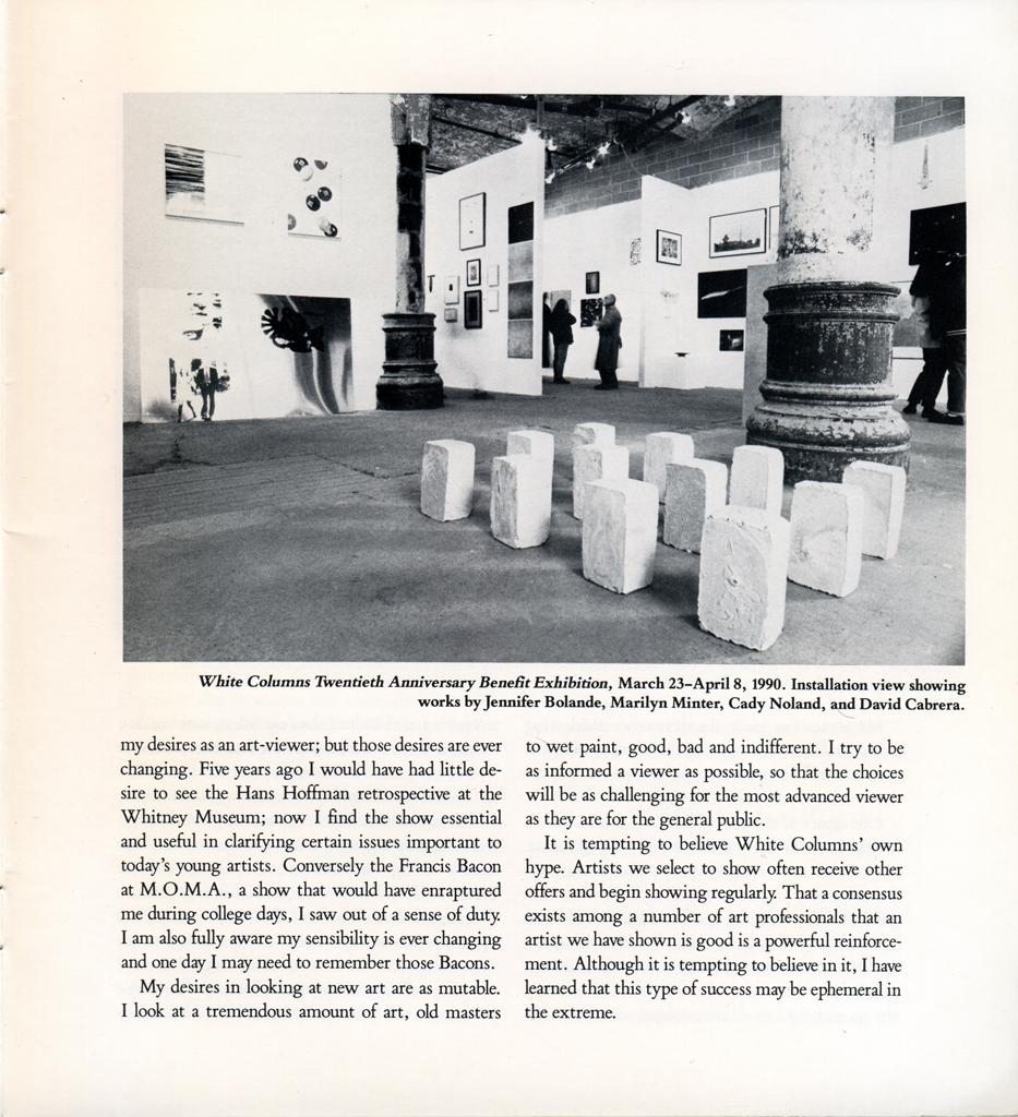 Exhibition catalog for "Update 1989-1990"
